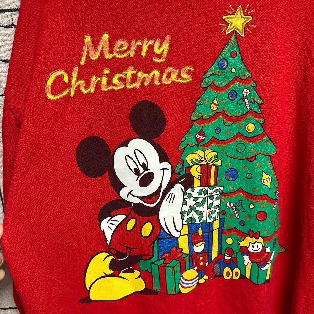 1990's Vintage Mickey Unlimited Christmas Crewneck - Picture 2 of 5